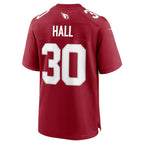 A.Cardinals #30 Darren Hall Cardinal Thaam Team Game Jersey