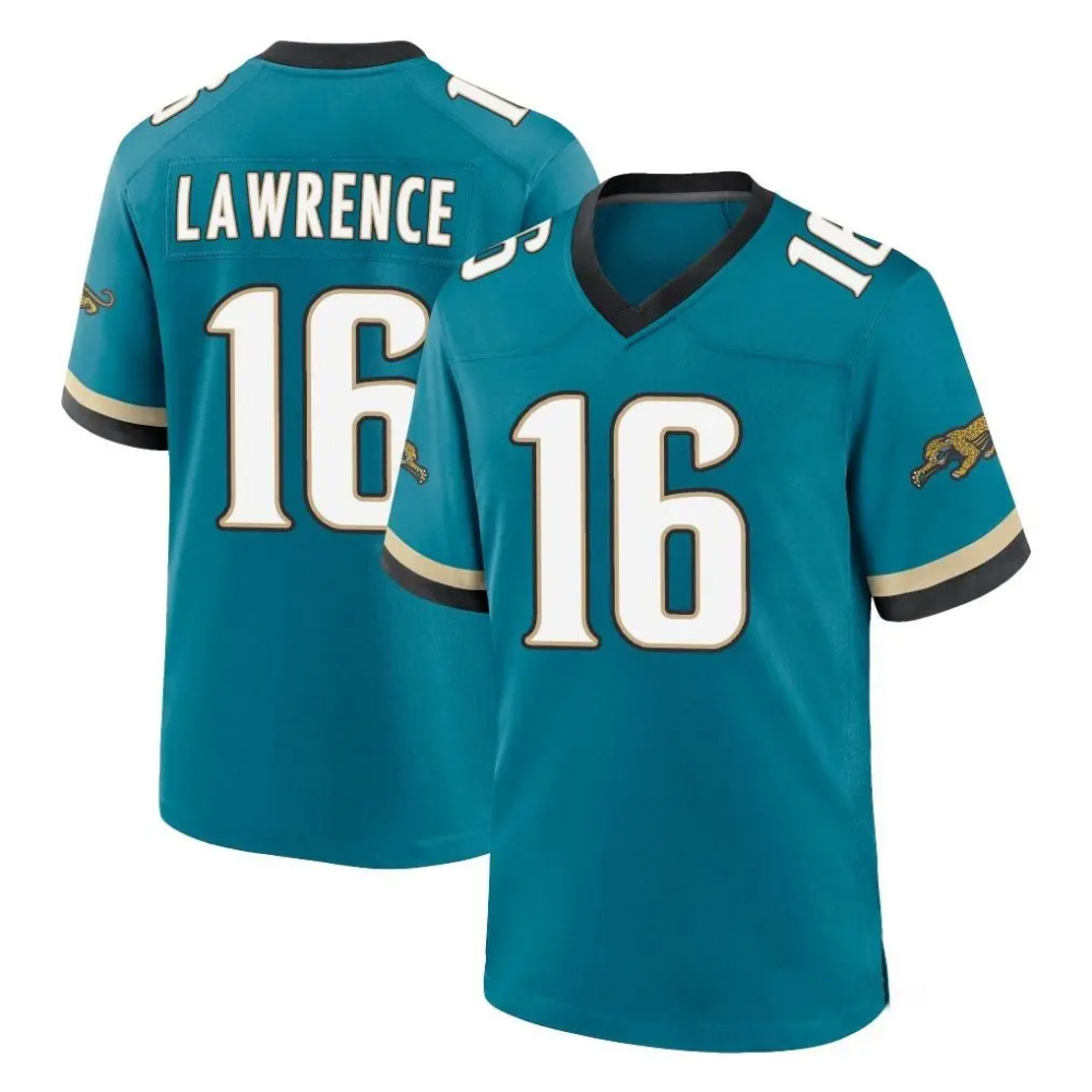 J.Jaguars #16 Trevor Lawrence Player Teal Prowler Throwback Limited Home Game Stitched Jersey Thaam