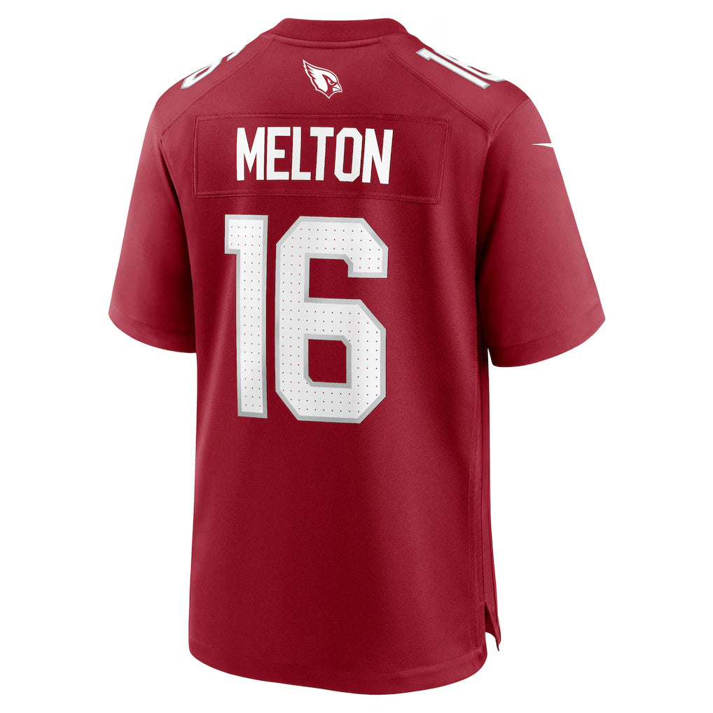 A.Cardinals #16 Max Melton Cardinal Thaam Team Game Jersey
