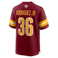 W.Commanders #36 Chris Rodriguez Jr. Burgundy Thaam Team Game Jersey