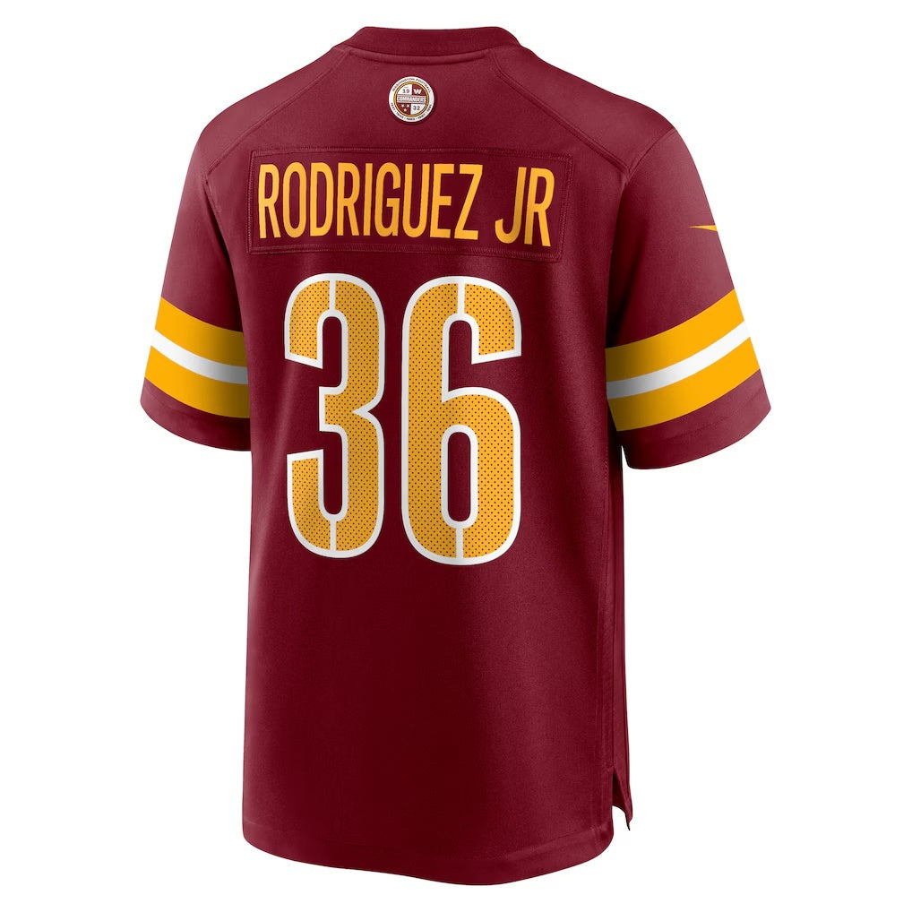 W.Commanders #36 Chris Rodriguez Jr. Burgundy Thaam Team Game Jersey
