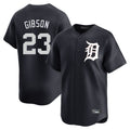 Detroit Tigers #23 Kirk Gibson Player Navy Thaam Home Limited Game Stitched Jerseys