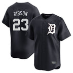 Detroit Tigers #23 Kirk Gibson Player Navy Thaam Home Limited Game Stitched Jerseys