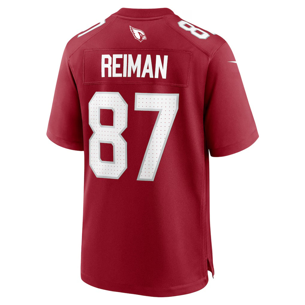 A.Cardinals #87 Tip Reiman Cardinal Thaam Team Game Jersey