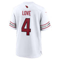 A.Cardinals #4 Jeremiyah Love White Thaam Game Player Jersey