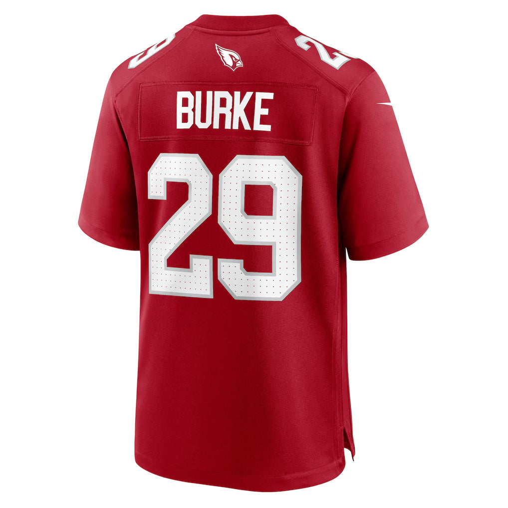 A.Cardinals #29 Denzel Burke Cardinal Thaam Team Game Jersey