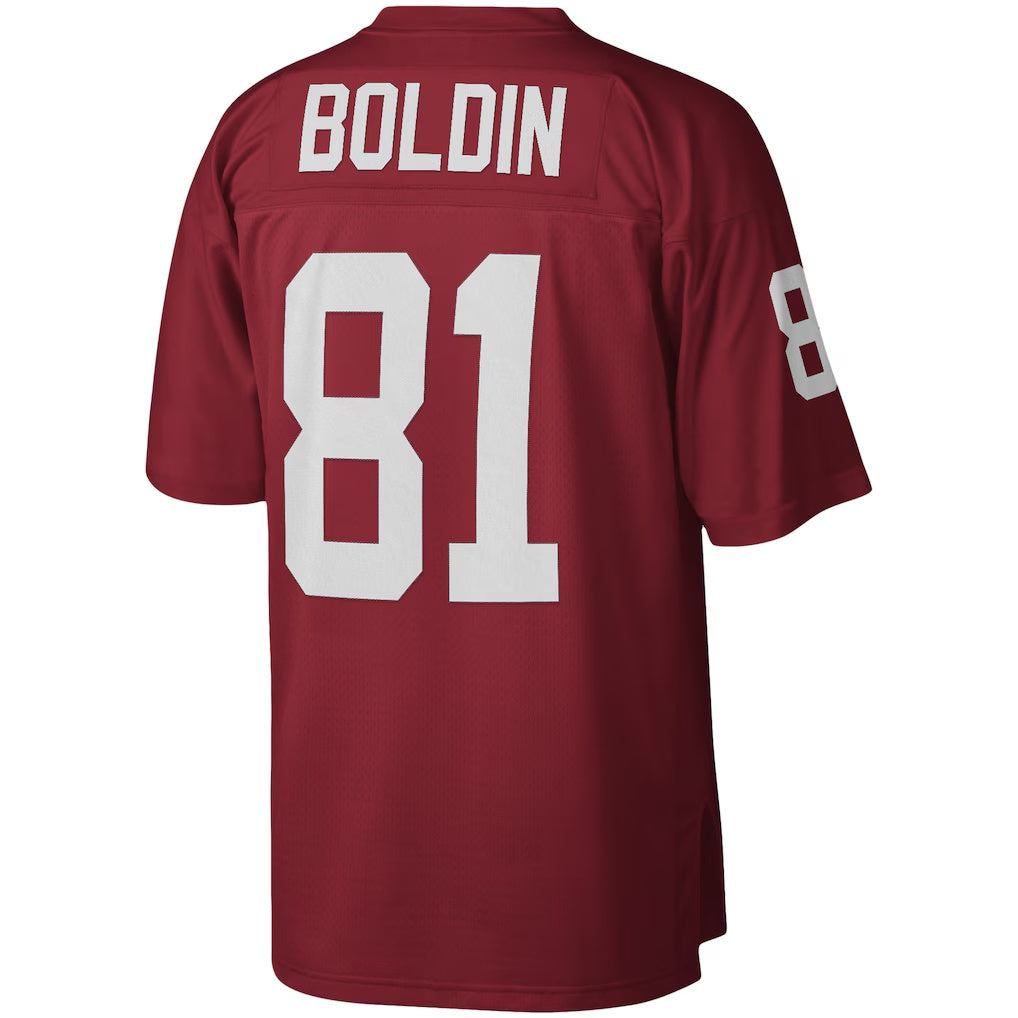 A.Cardinals #81 Anquan Boldin Mitchell & Ness Cardinal Thaam Legacy Replica Jersey