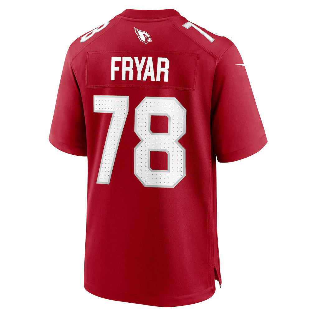 A.Cardinals #78 Josh Fryar Cardinal Thaam Team Game Jersey
