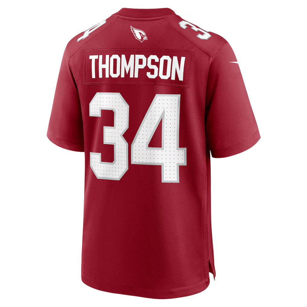 A.Cardinals #34 Jalen Thompson Cardinal Thaam Team Game Jersey