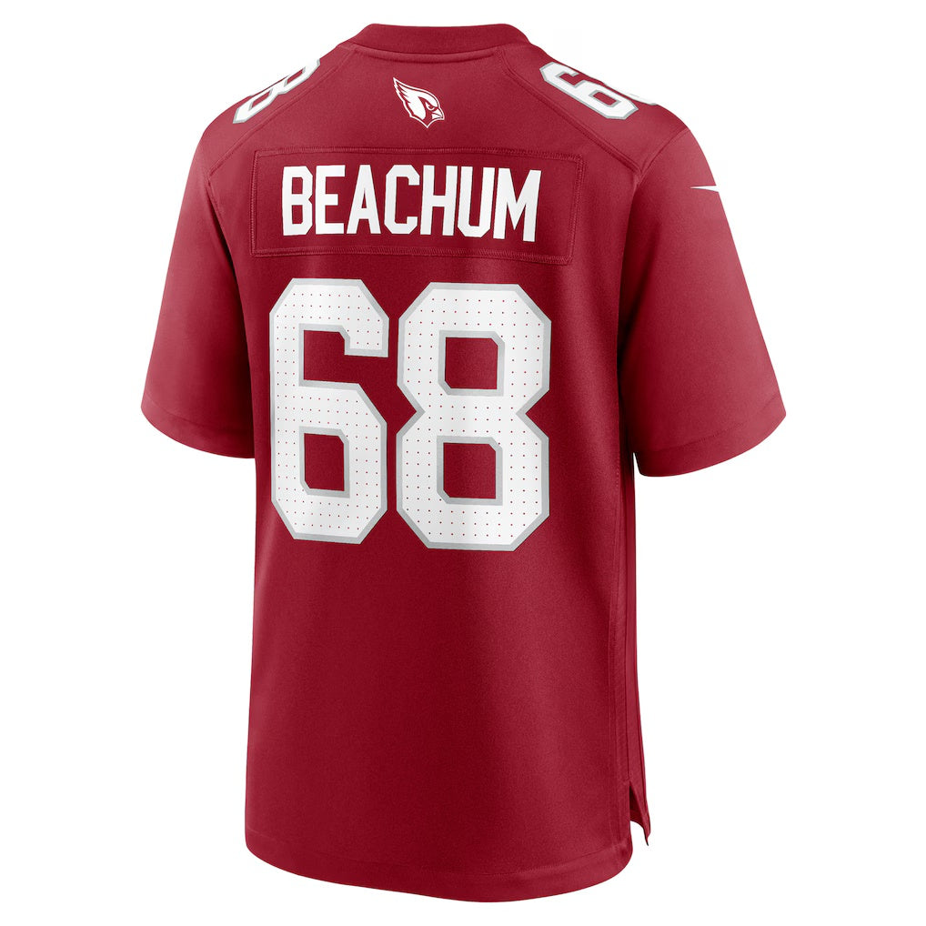 A.Cardinals #68 Kelvin Beachum Cardinal Thaam Team Game Jersey