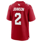 A.Cardinals #2 Will Johnson Cardinal Thaam Team Game Jersey