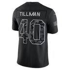 A.Cardinals #40 Pat Tillman Black 2026 Salute to Service Retired Player Stitched Limited Football jersey Thaam
