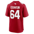 A.Cardinals #64 Kingsley Eguakun Cardinal Team Game Jersey THAAM