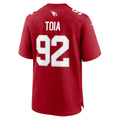 A.Cardinals #92 Jay Toia Thaam Cardinal Team Game Jersey