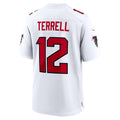 A.Falcons #12 Avieon Terrell White Game Football jersey Thaam