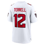 A.Falcons #12 Avieon Terrell White Game Football jersey Thaam