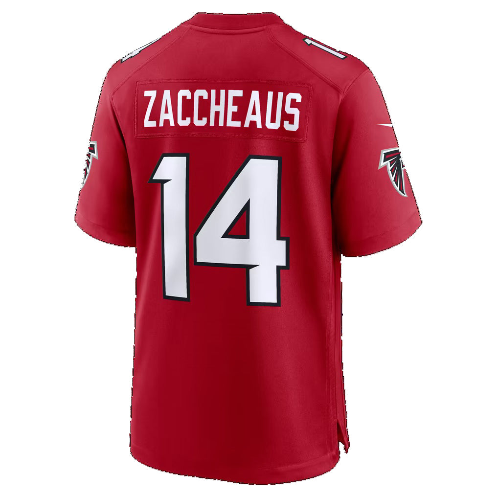 A.Falcons #14 Olamide Zaccheaus Red Team Game Football jersey Thaam