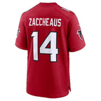 A.Falcons #14 Olamide Zaccheaus Red Team Game Football jersey Thaam