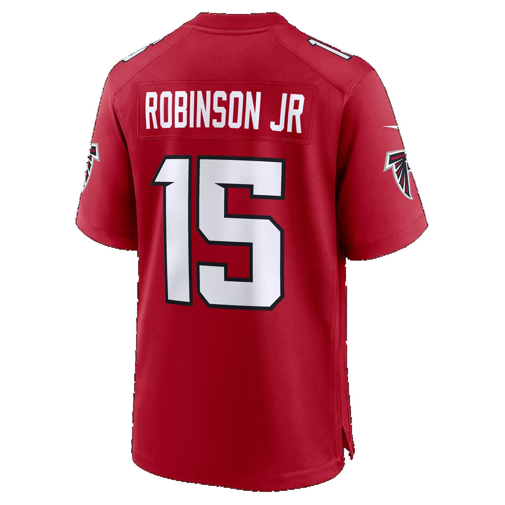 A.Falcons #15 Brian Robinson Jr. Red Team Game Football jersey Thaam