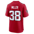 A.Falcons #38 Jam Miller Red Team Game Jersey THAAM