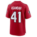 A.Falcons #41 Brian Asamoah Red Team Game Jersey THAAM
