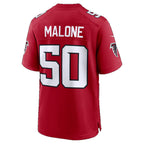 A.Falcons #50 Deangelo Malone Red Team Game Football jersey Thaam