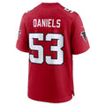 A.Falcons #53 Kendal Daniels Red Team Game Football jersey Thaam