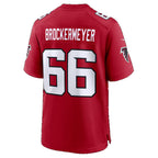 A.Falcons #66 James Brockermeyer Red Team Game Football jersey Thaam