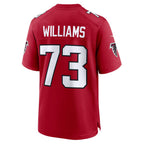 A.Falcons #73 Cameron Williams Red Team Game Football jersey Thaam