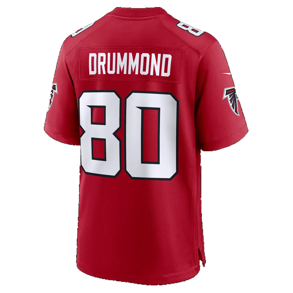 A.Falcons #80 Dylan Drummond Red Team Game Football jersey Thaam
