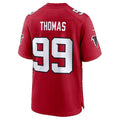 A.Falcons #99 Cameron Thomas Red Team Game Football jersey Thaam
