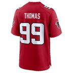 A.Falcons #99 Cameron Thomas Red Team Game Football jersey Thaam