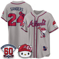 Atlanta Braves #24 Deion Sanders Gray Thaam Meow KT 2026 Vapor Limited All Stitched Jersey