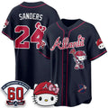 Atlanta Braves #24 Deion Sanders Navy Thaam Meow KT 2026 Vapor Limited All Stitched Jersey