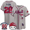 Atlanta Braves #28 Matt Olson Gray Thaam Meow KT 2026 Vapor Limited All Stitched Jersey