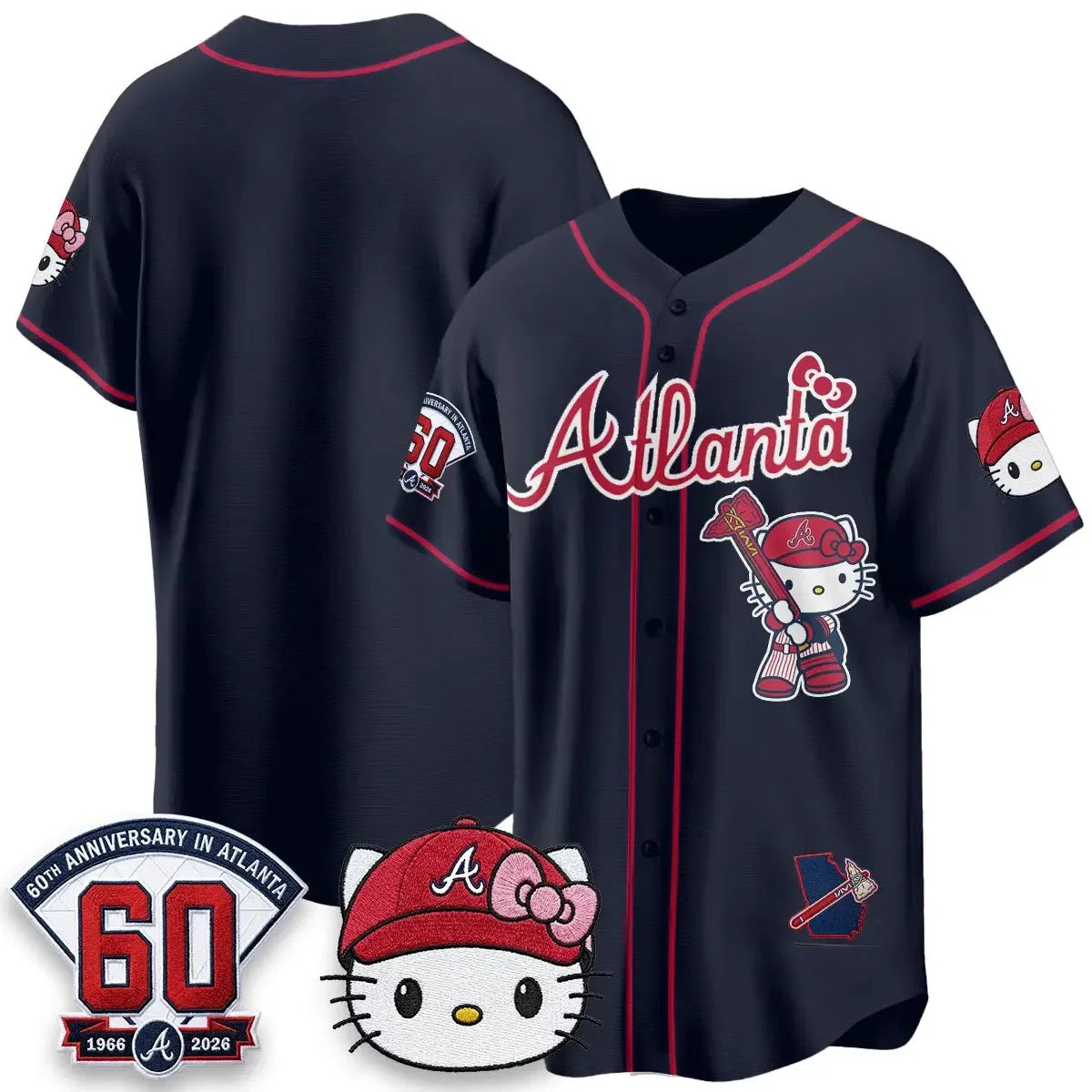 Atlanta Braves Navy Thaam Meow KT 2026 Vapor Limited All Stitched Jersey