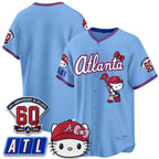 Atlanta Braves Powder Blue Thaam Meow KT 2026 Vapor Limited All Stitched Jersey