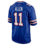B.Bills #11 Kyle Allen Royal Team Game Football jersey Thaam