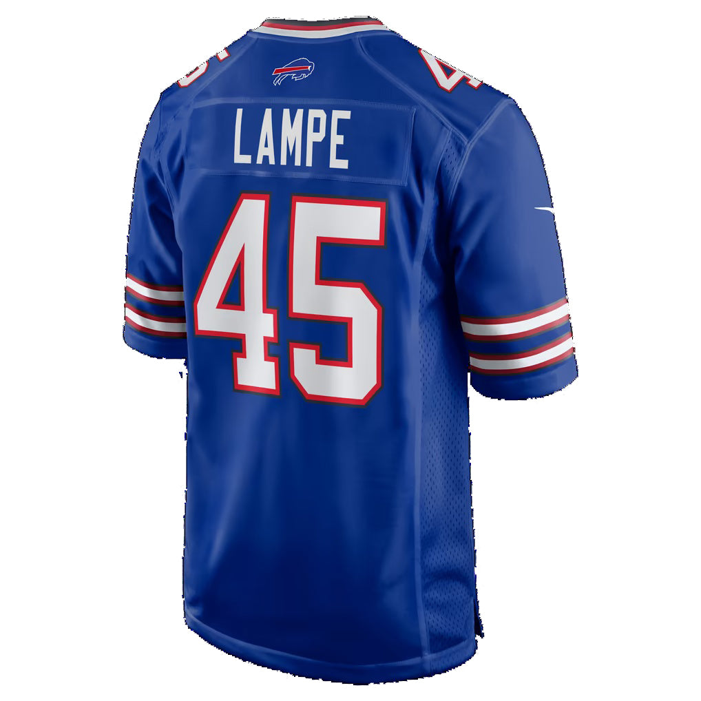 B.Bills #45 Brock Lampe Royal Thaam Team Game Jersey