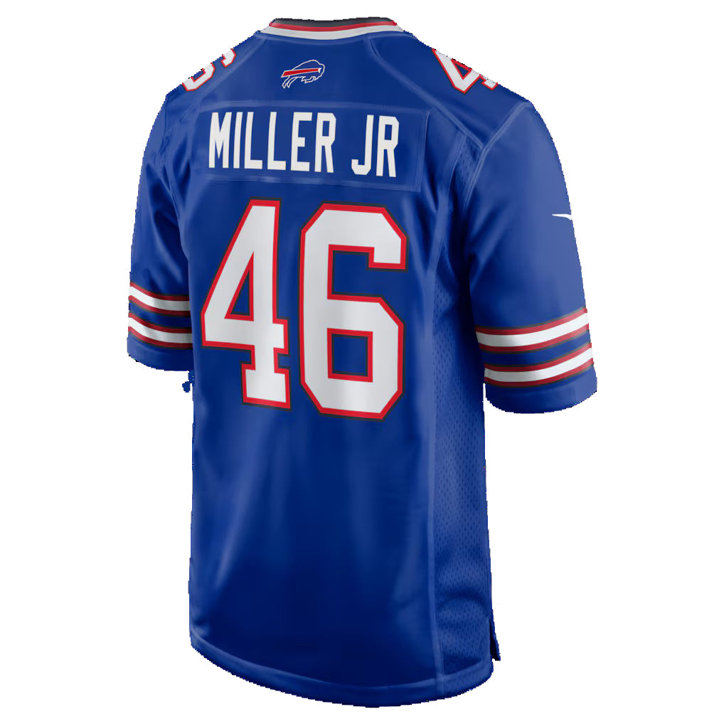B.Bills #46 DJ Miller Jr. Royal Team Game Jersey Thaam