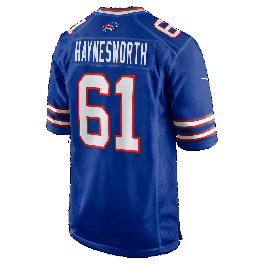B.Bills #61 Sincere Haynesworth Royal Team Game Football jersey Thaam