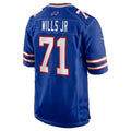 B.Bills #71 Jedrick Wills Jr. Royal Team Game Football jersey Thaam