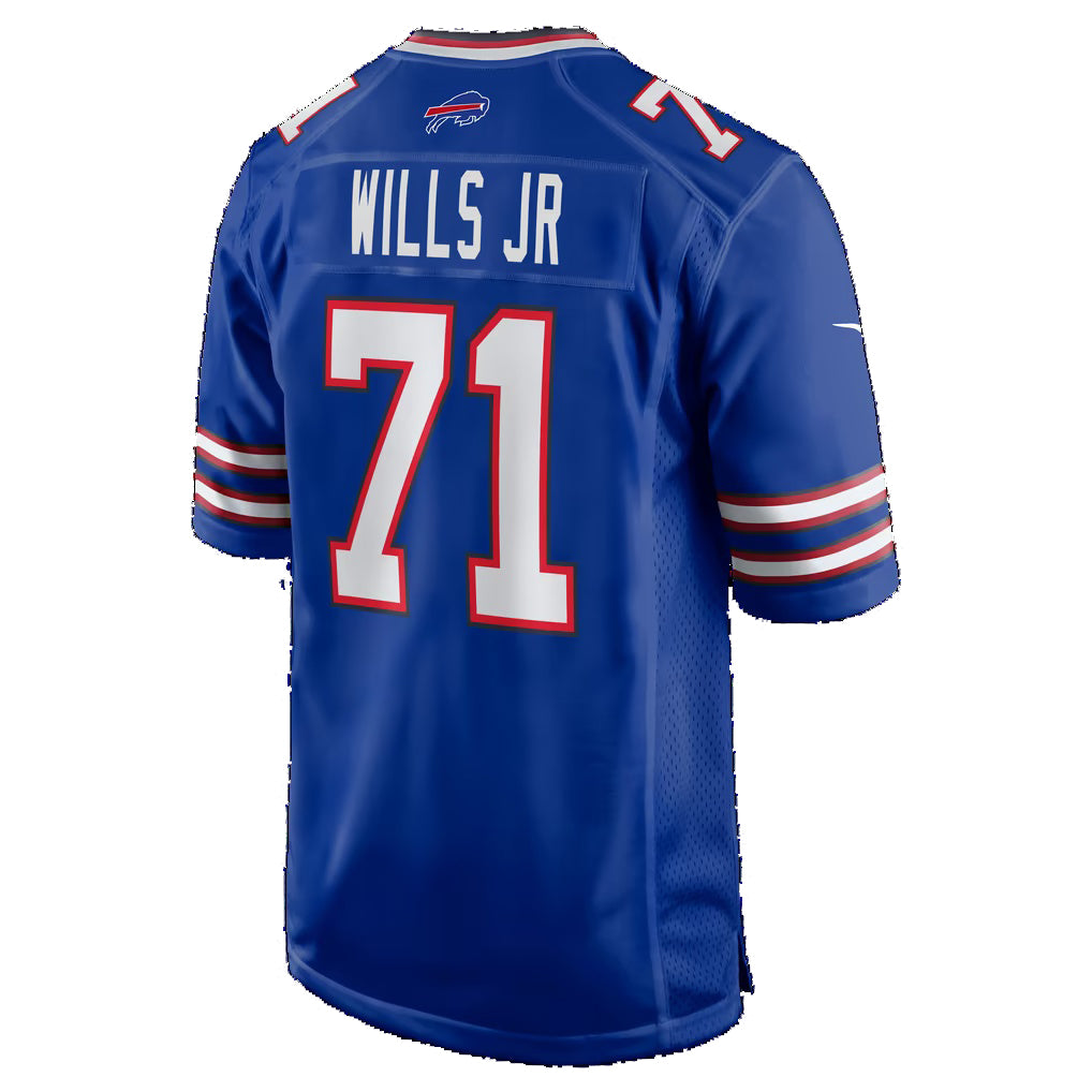 B.Bills #71 Jedrick Wills Jr. Royal Team Game Football jersey Thaam