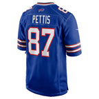 B.Bills #87 Dante Pettis Royal Team Game Jersey Thaam
