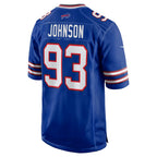 B.Bills #93 Austin Johnson Thaam Royal Team Game Jersey
