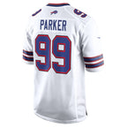 B.Bills #99 T.J. Parker White Game Football jersey Thaam