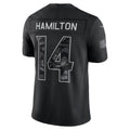 B.Ravens #14 Kyle Hamilton Black 2026 Salute to Service Stitched Limited Football jersey Thaam