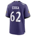 B.Ravens #62 Chuma Edoga Purple Thaam Team Game Jersey