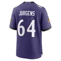 B.Ravens #64 Cam Jurgens Purple Team Game Jersey THAAM