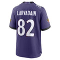 B.Ravens #82 Gage Larvadain Purple Team Game Jersey THAAM